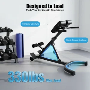 Back Extension Hyperextension Foldable Bench