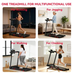 Portable Treadmill with incline & HandleBar,